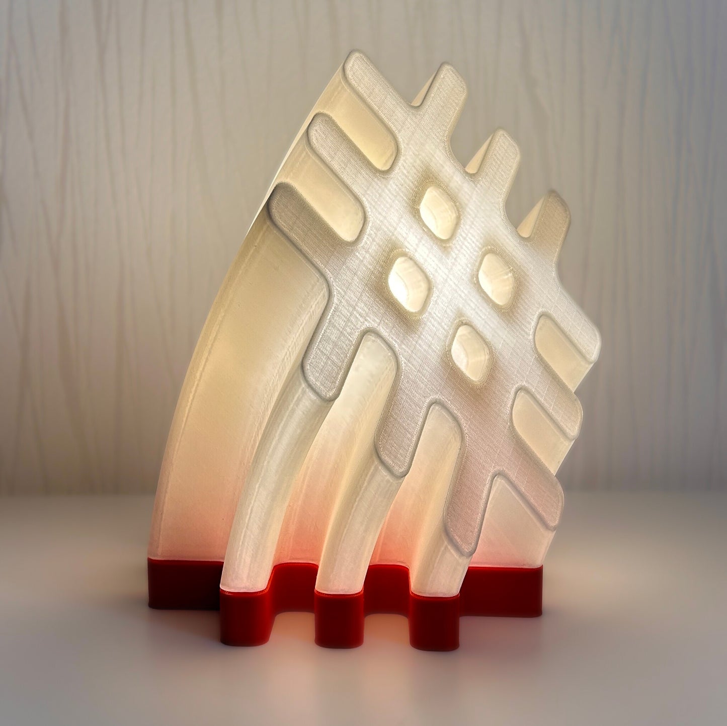 3D Printed LED Lamp – Akas Zīme