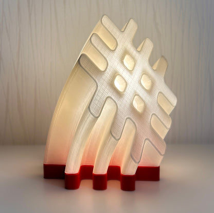 3D Printed LED Lamp – Akas Zīme
