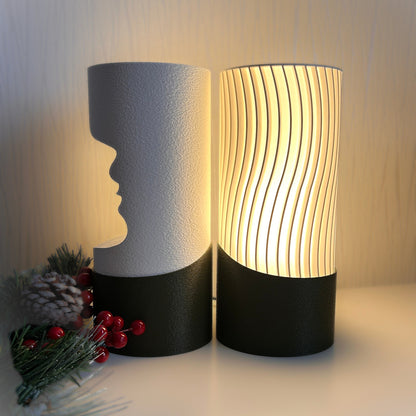Wavy 3D Printed LED Lamp „BANGA“