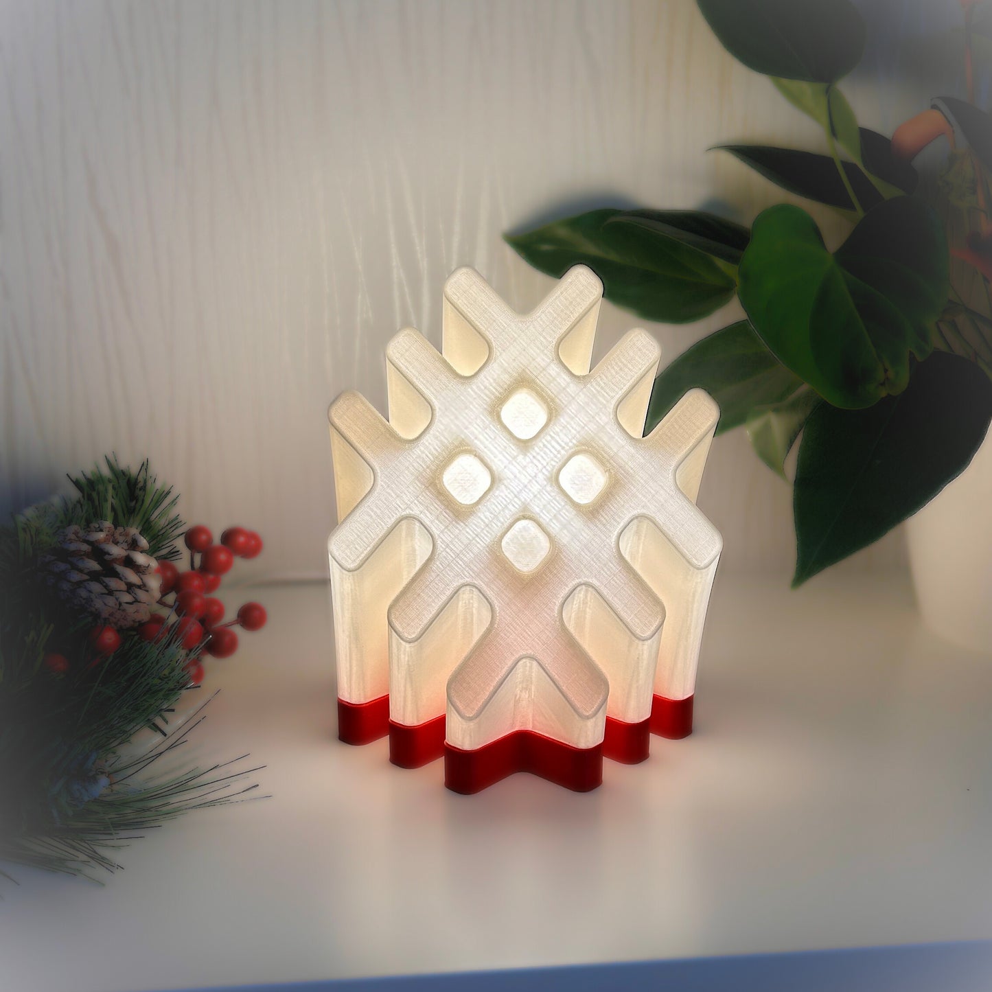 3D Printed LED Lamp – Akas Zīme